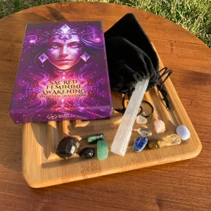 🌙 Sacred Feminine Awakening 13 Oracle Card Deck   Mini Gemstones