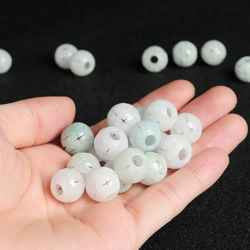 13X13X13mm Natural Jade Beads Jadeite Bead WBD72