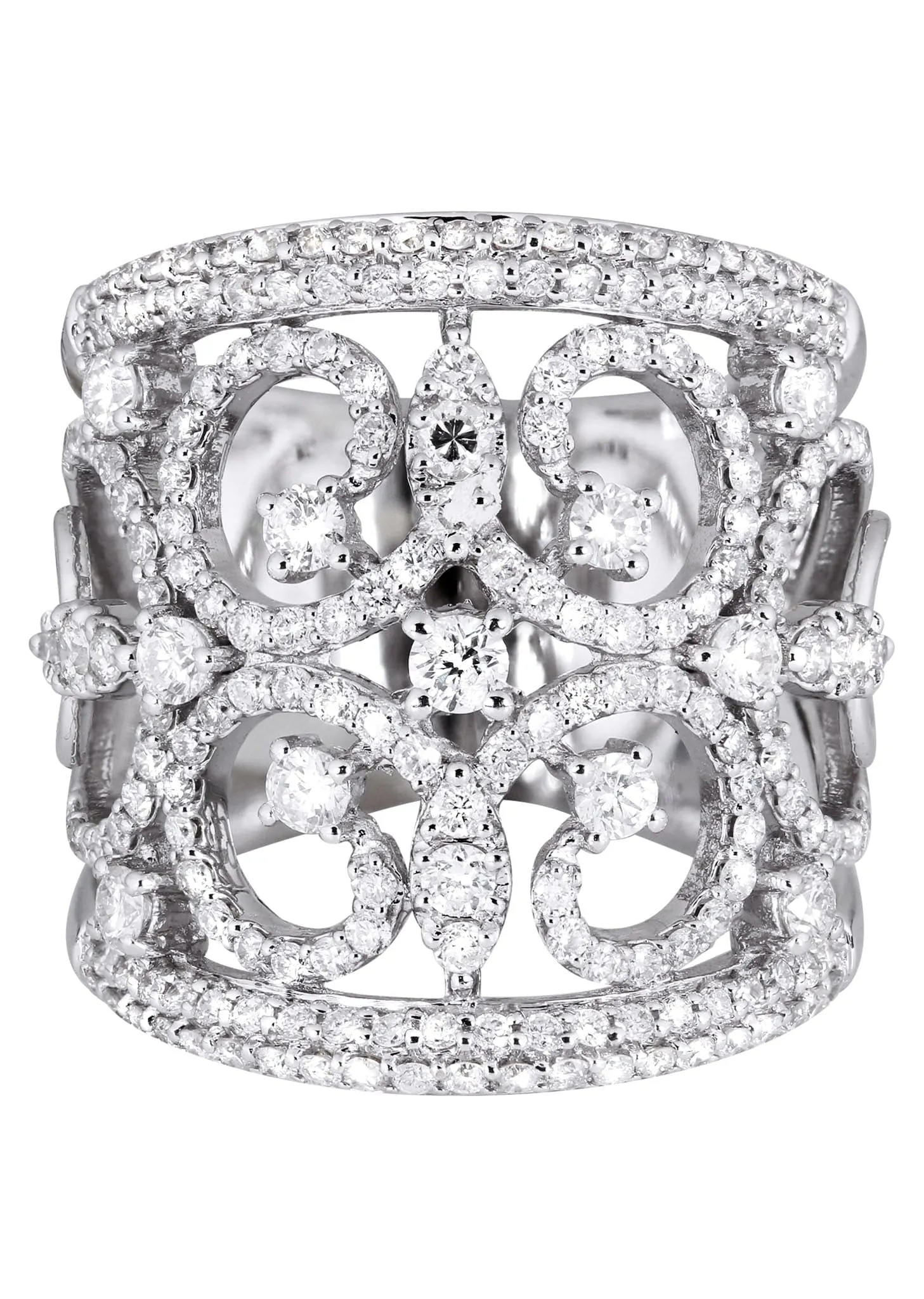 14K Ladies Diamond Cocktail Ring | 1.78 Carats | 9.47 Grams