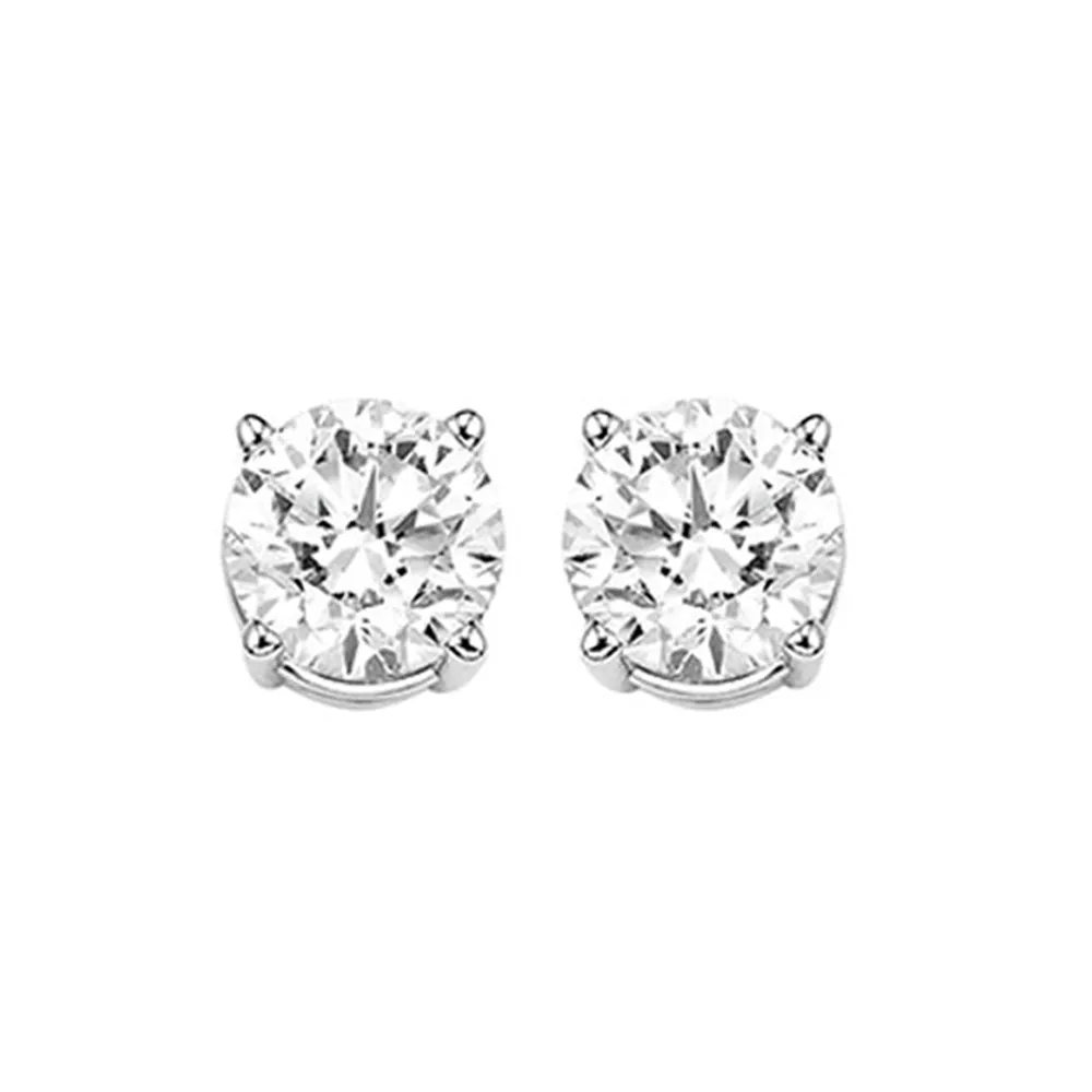 14Kt White Gold Diamond (1 1/2Ctw) Earring