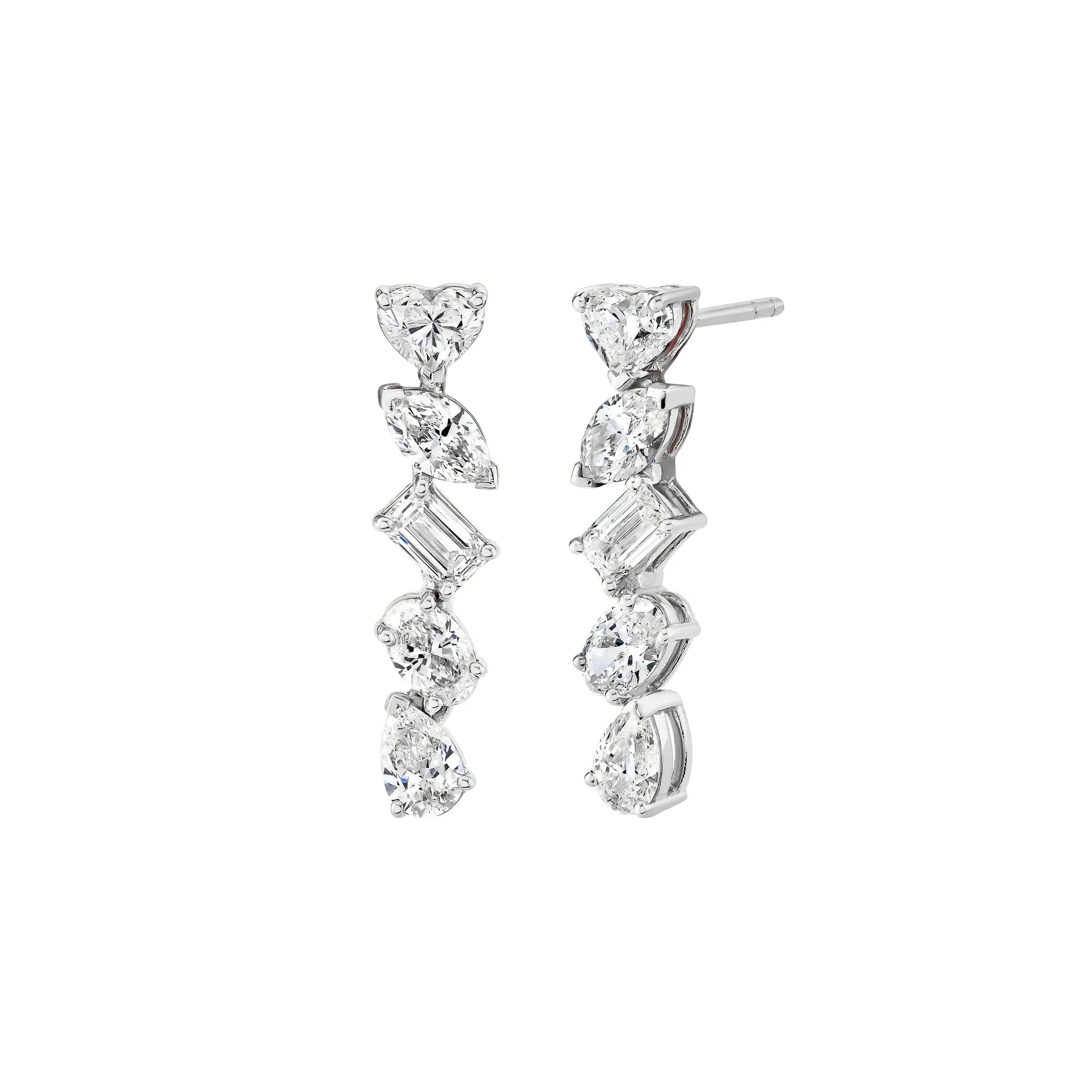 18k Fortuna Diamond Drop Earrings