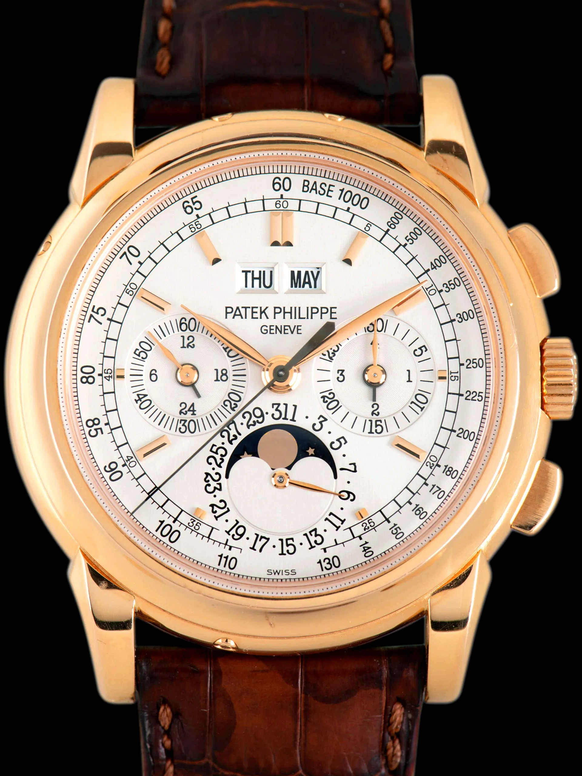 2000s Patek Philippe Perpetual Calendar Moonphase Chronograph (Ref. 5970R) 18K RG W/ Box