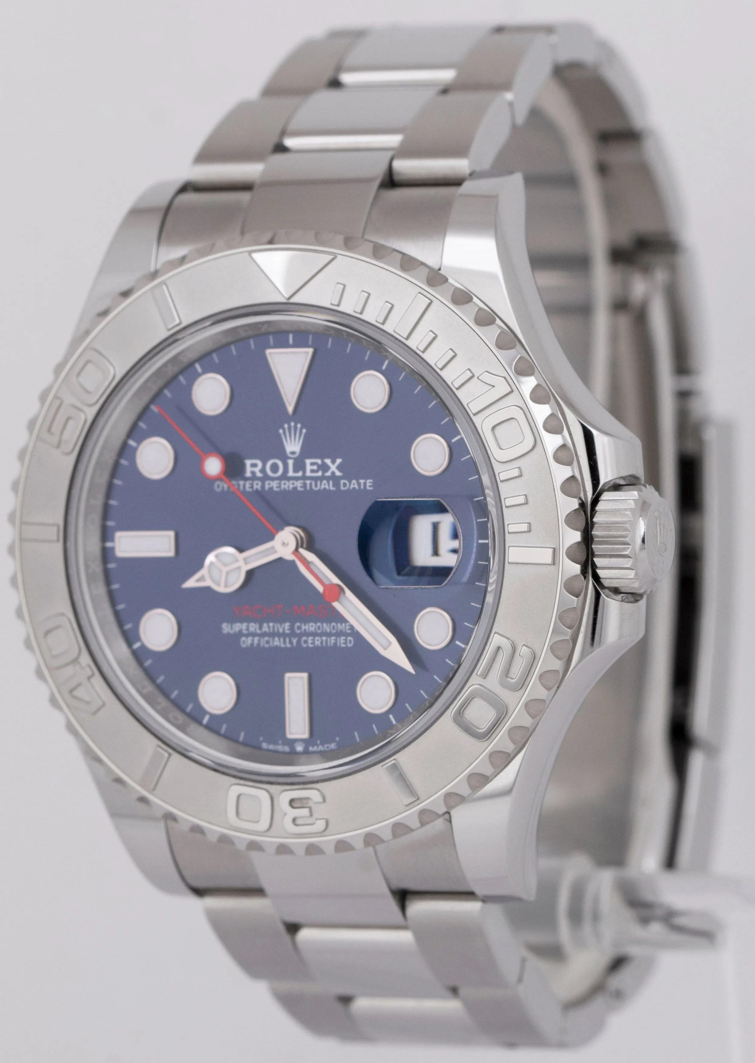 2022 NEW PAPERS Rolex Yacht-Master 40mm Blue Steel Oyster Watch 126622 BOX