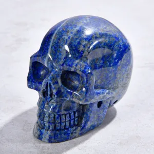 2.2" Natural Lapis Skull Gemstone Carving