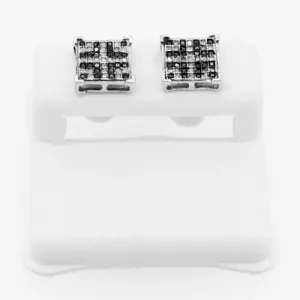 .33cttw Genuine Diamond Earrings Baller Box Style