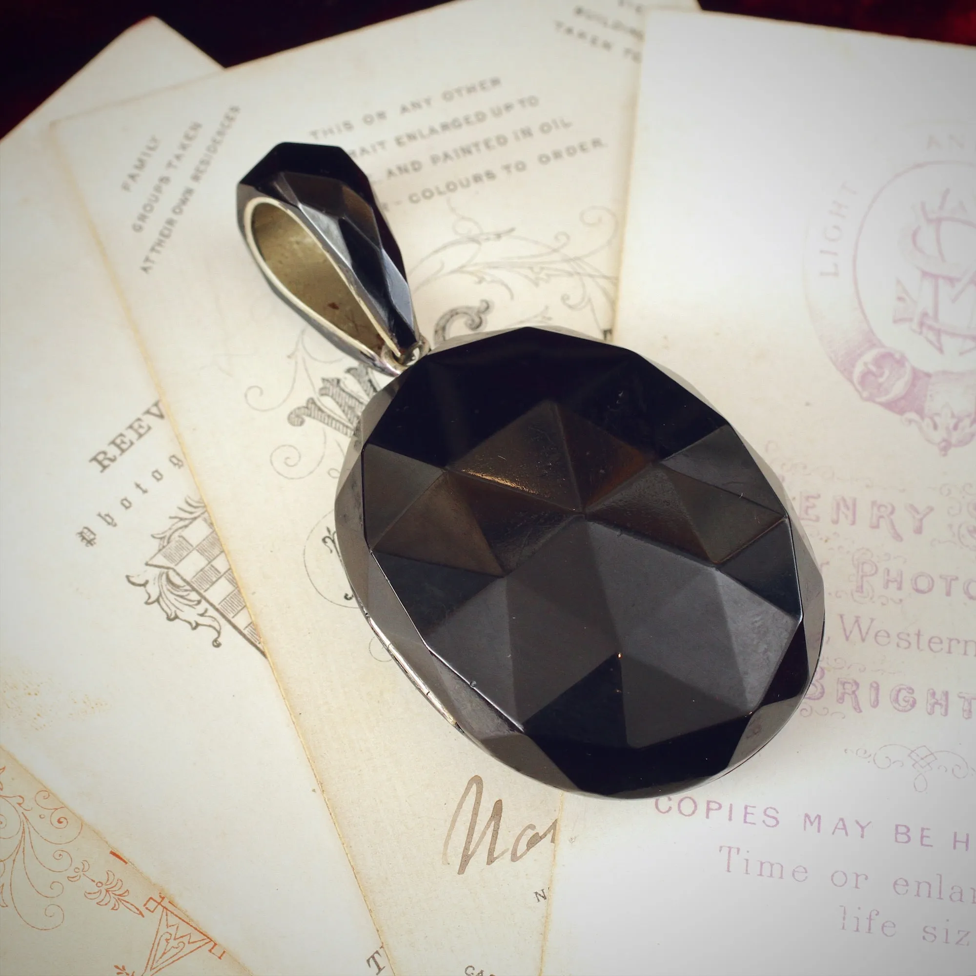 An Impressive Victorian Whitby Jet Locket