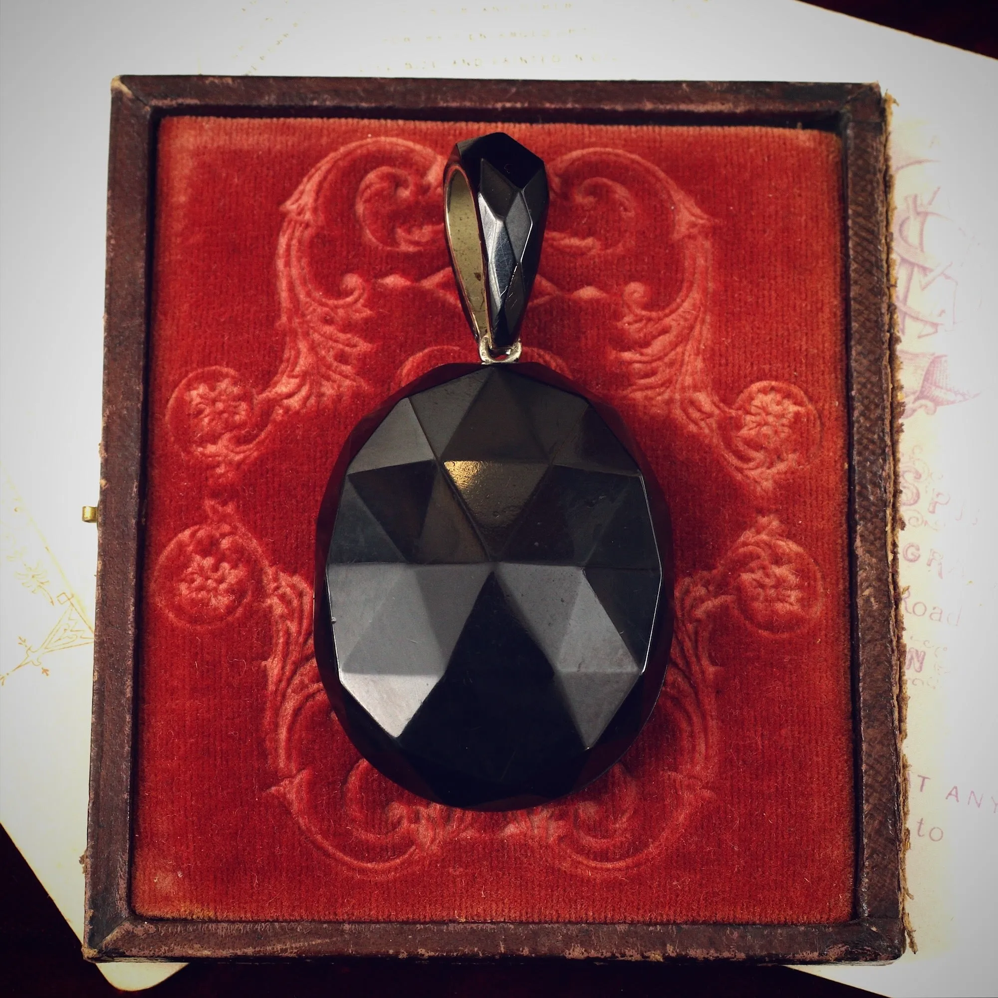 An Impressive Victorian Whitby Jet Locket