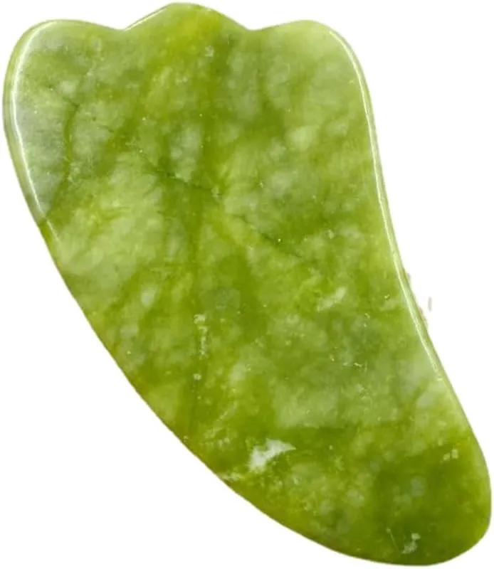 Anti-Aging Natural Stone Jade Gua Sha Heart Shape Scrapper for Face Massage Slimming Facial Relaxation and Face Lift