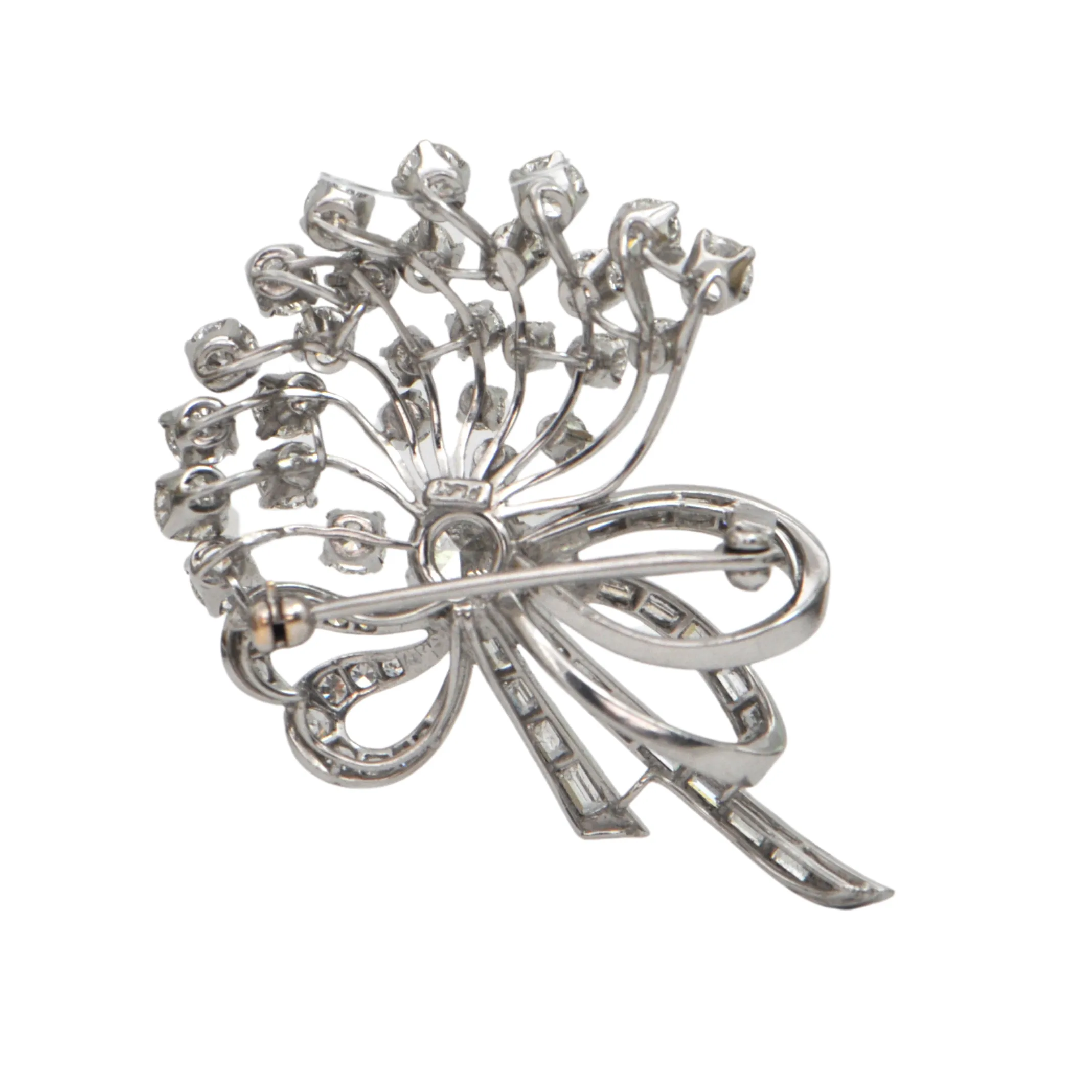 Antique Diamond Platinum Brooch C.1920's