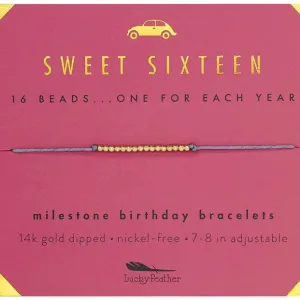 Birthday Milestone Bracelet 16th