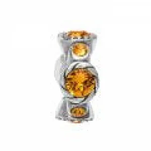 Brighton Topaz Halo Stargazer Spacer Charm