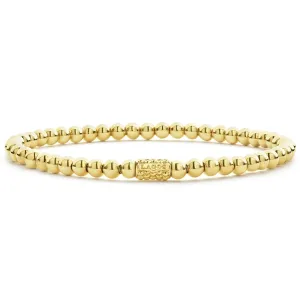 Caviar Gold 18K Gold Bead Bracelet | 4mm