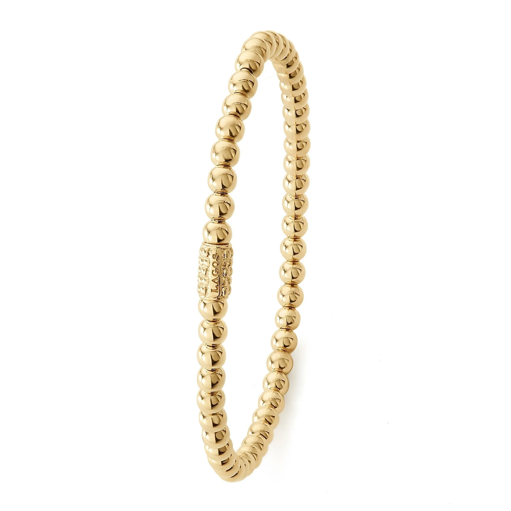 Caviar Gold 18K Gold Bead Bracelet | 4mm