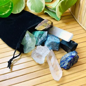 Chakra Alignment Crystal Pouch Set