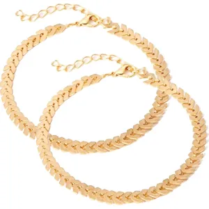 Classic Anklet Payal for women & Girls Brass Anklet