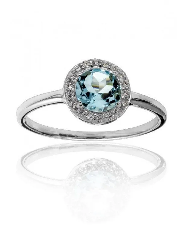 Classic Blue Topaz Ring