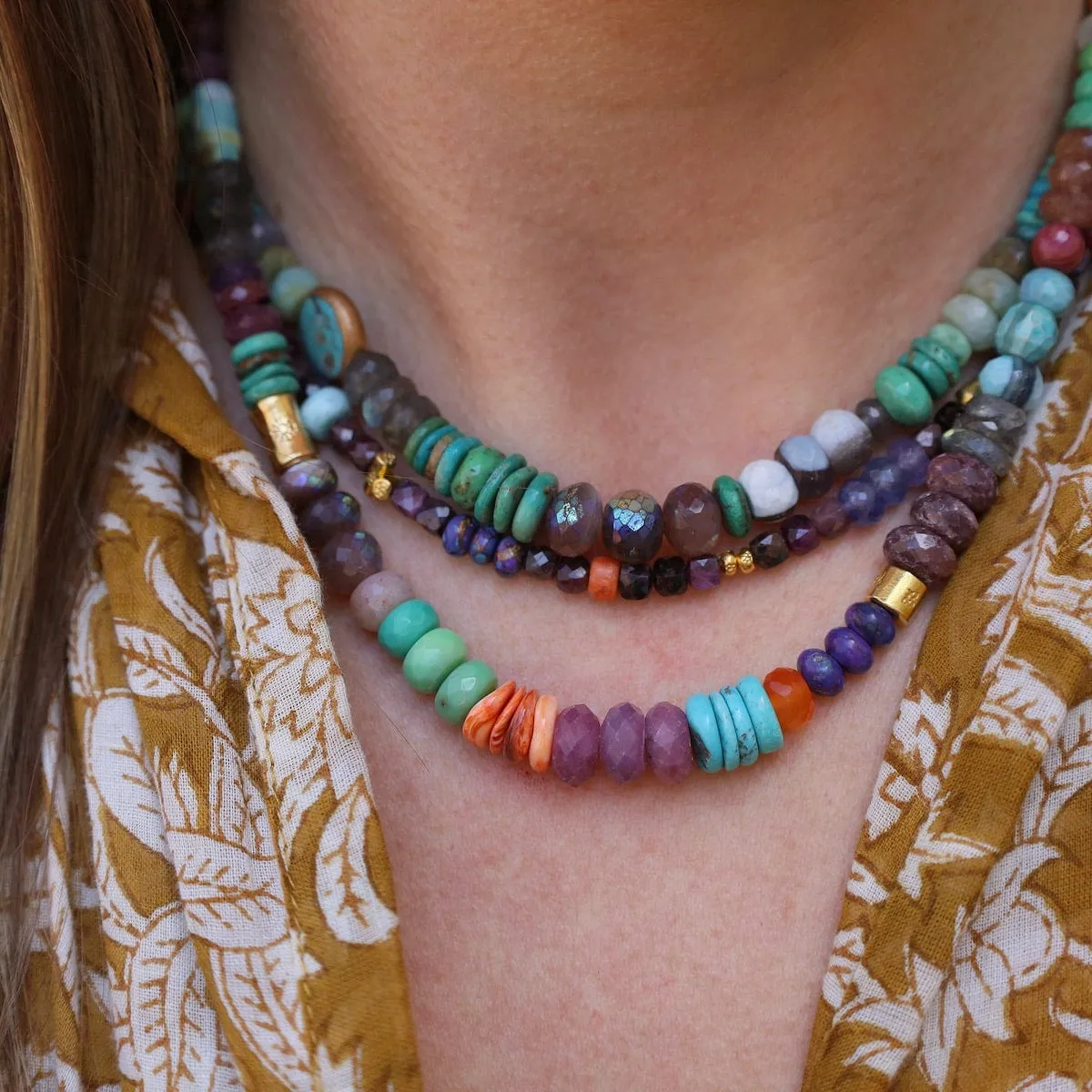 Dark Ruby Cube Necklace