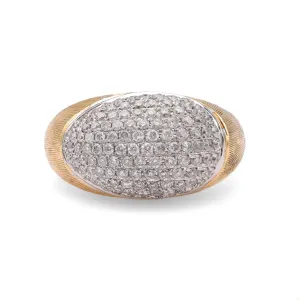 Diamond 14k Gold Dome Ring