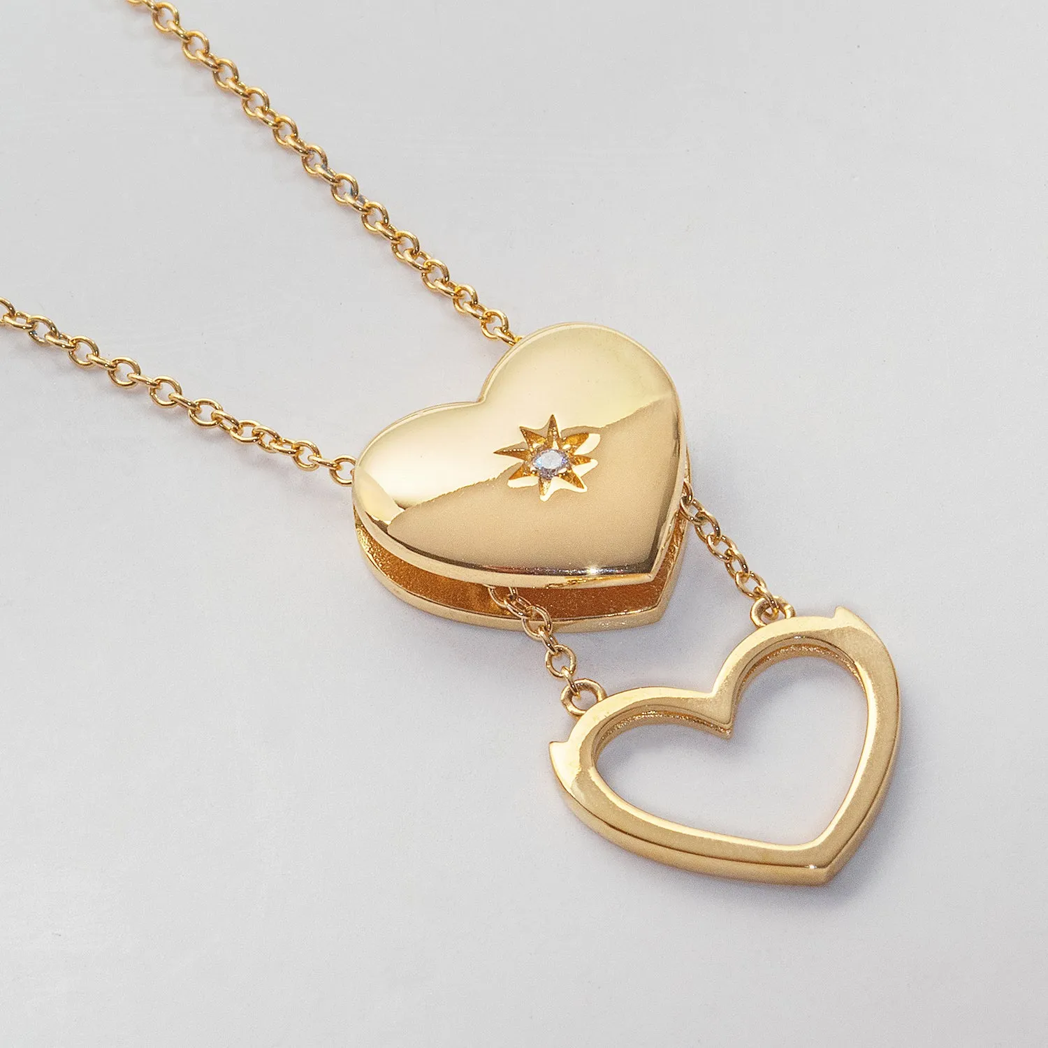 Double Love Heart Necklace