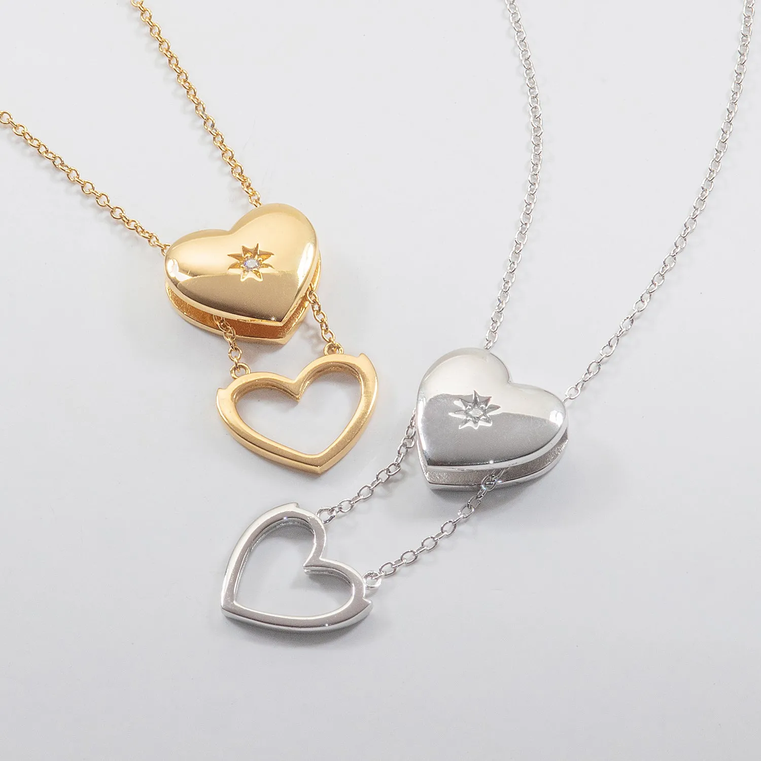 Double Love Heart Necklace