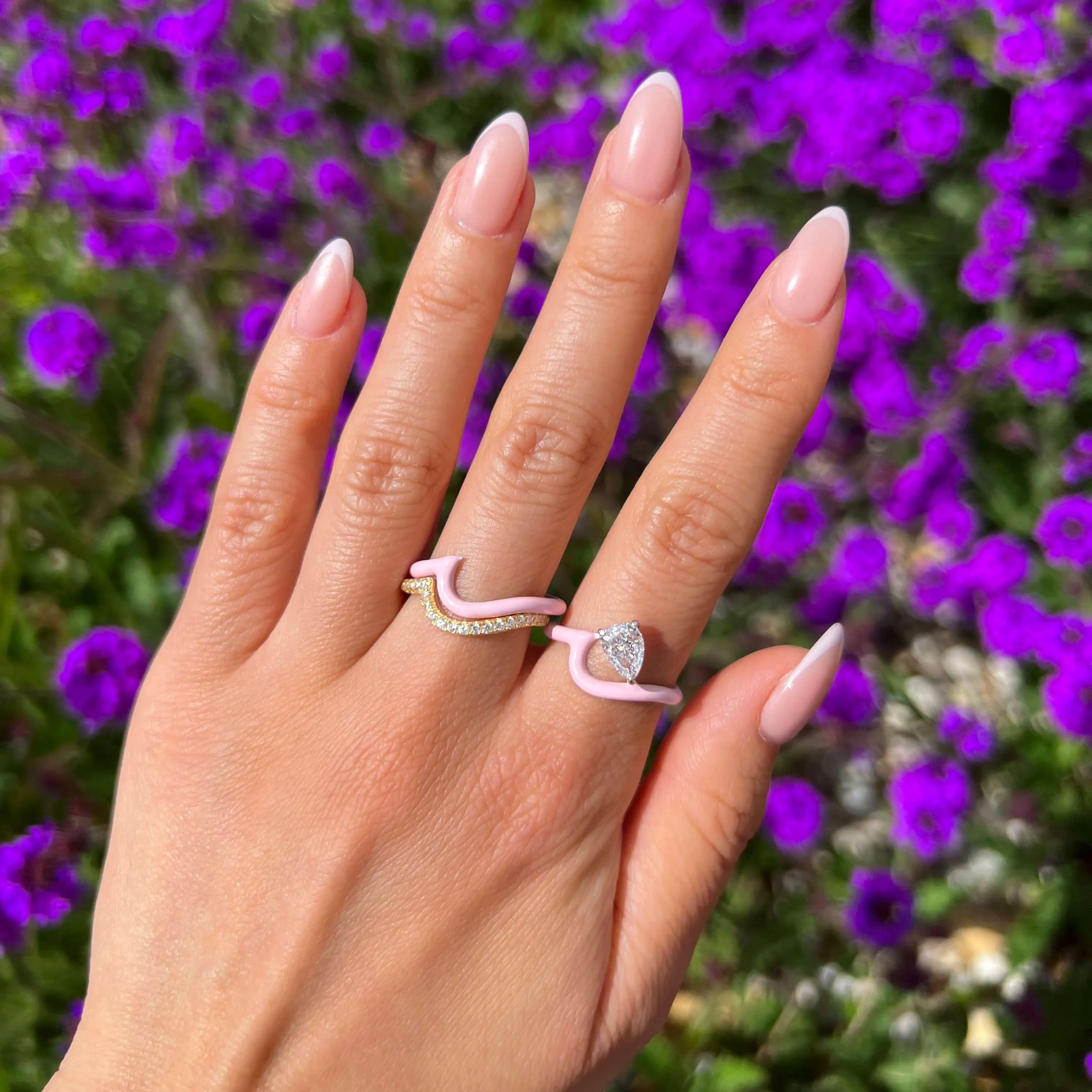 Enamel Perle Ring