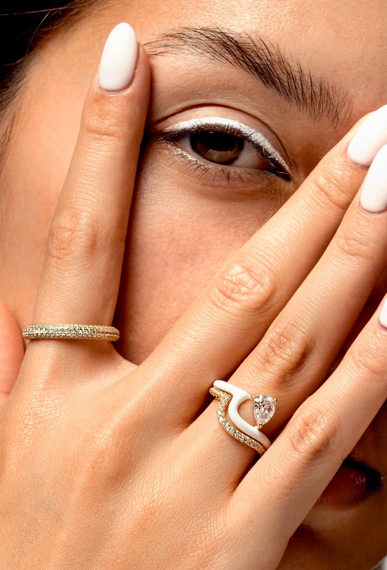 Enamel Perle Ring