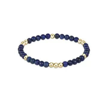 Enewton Worthy Pattern 3mm Bead Bracelet - Lapis