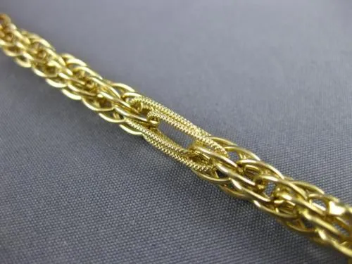 ESTATE 18KT YELLOW GOLD 3D CLASSIC ROUND FILIGREE TOGGLE BRACELET #22718