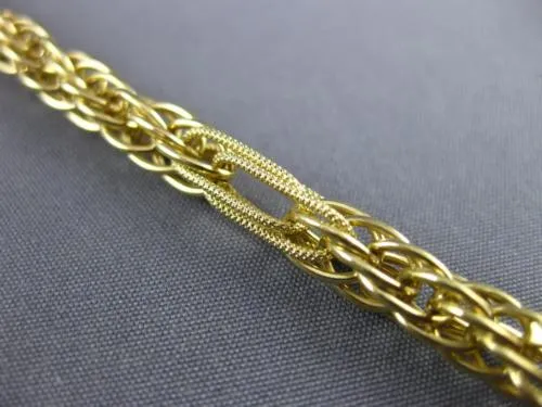 ESTATE 18KT YELLOW GOLD 3D CLASSIC ROUND FILIGREE TOGGLE BRACELET #22718