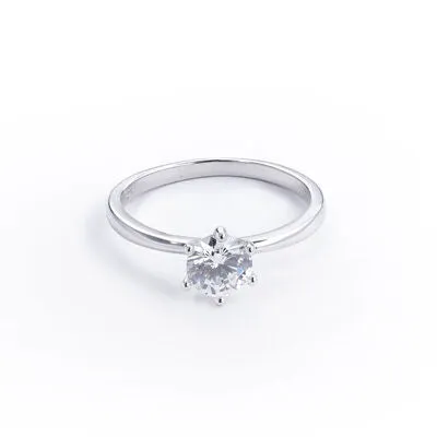 Ethereal Gem 2 Pcs Zircon Sterling Silver Ring