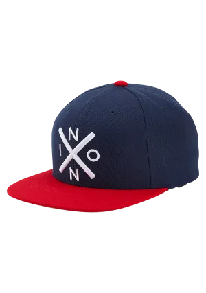 Exchange Snapback Hat - Navy / Red