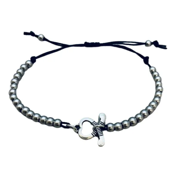 Field Hockey Adjustable Beaded Bracelet