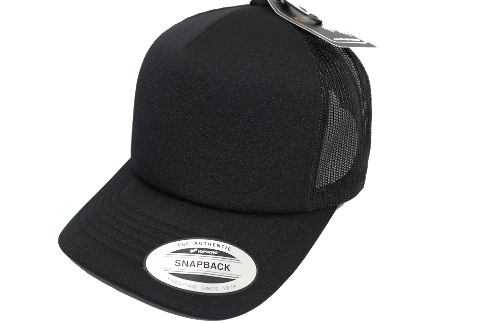 Flexfit Hi Crown Trucker Black