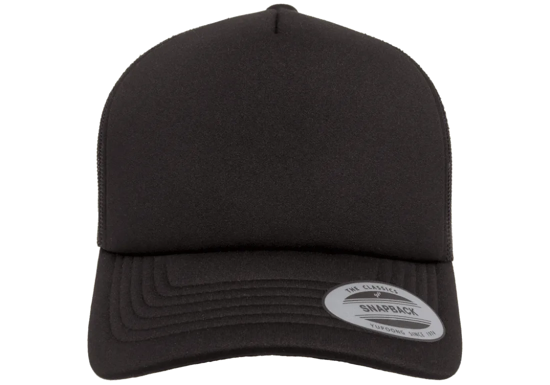 Flexfit Hi Crown Trucker Black