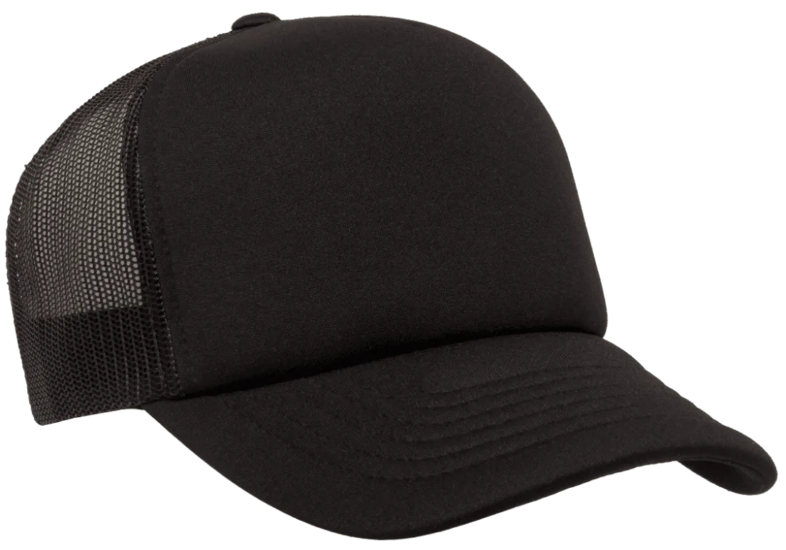 Flexfit Hi Crown Trucker Black