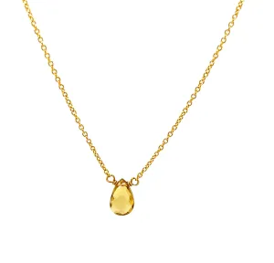 Gold Fill Citrine Necklace