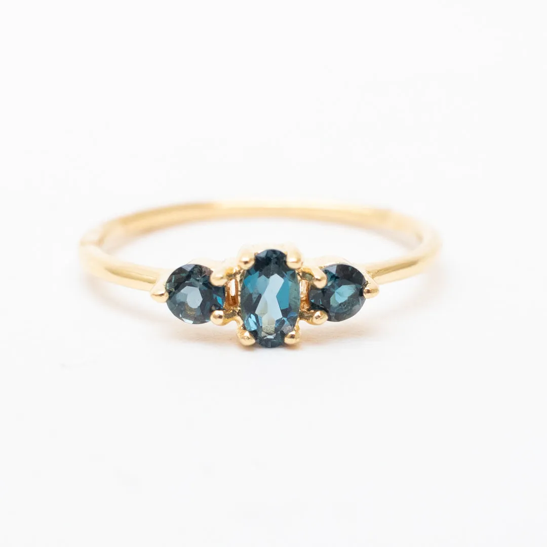 Gold Vermeil London Blue Topaz Ring