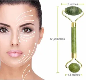 Importikaah Anti-Aging Natural Jade Facial Roller Healing Slimming Massager (Jade Roller) Cosmetics