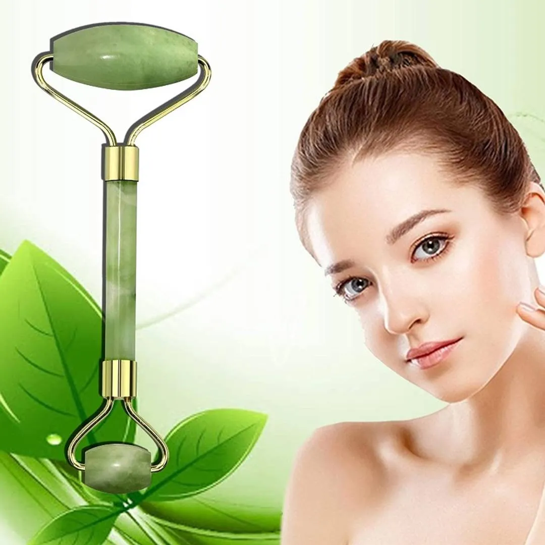 Jade Roller & Massager for Face, Neck and Under eye