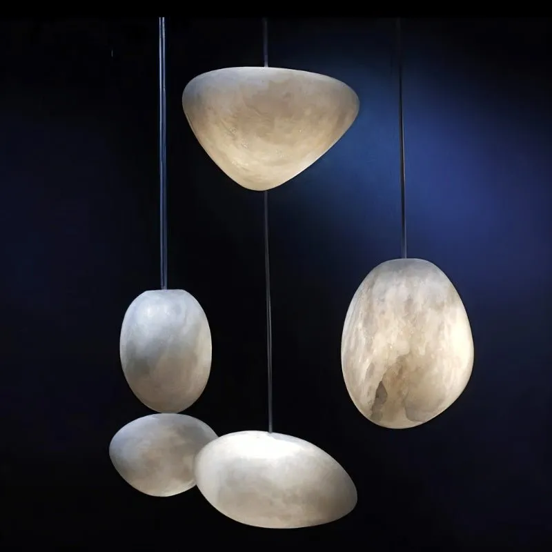 Lapis Alabaster Pendant Light