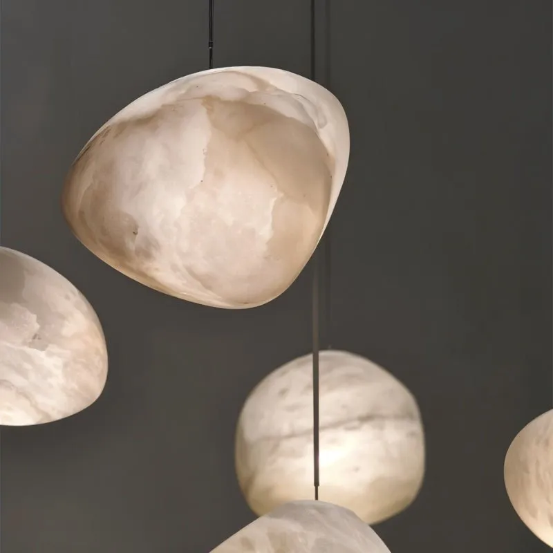 Lapis Alabaster Pendant Light