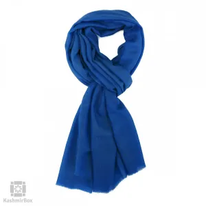 Lapis Blue Wool Scarf