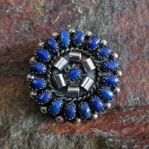 Lapis Cluster Pin & Pendant by Lorraine Waatsa GJ-PND-0061