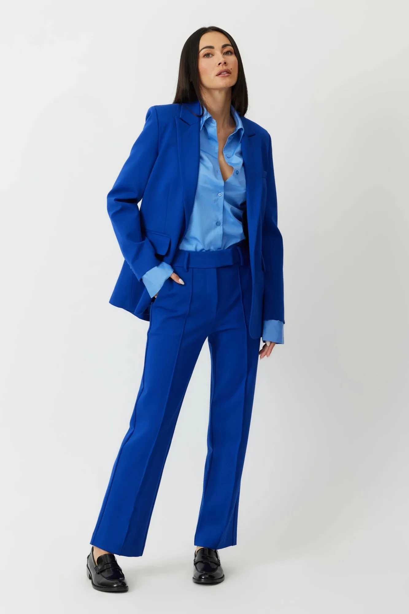 Lapis Prescott Ponte Blazer - Elegant Sustainable Fashion