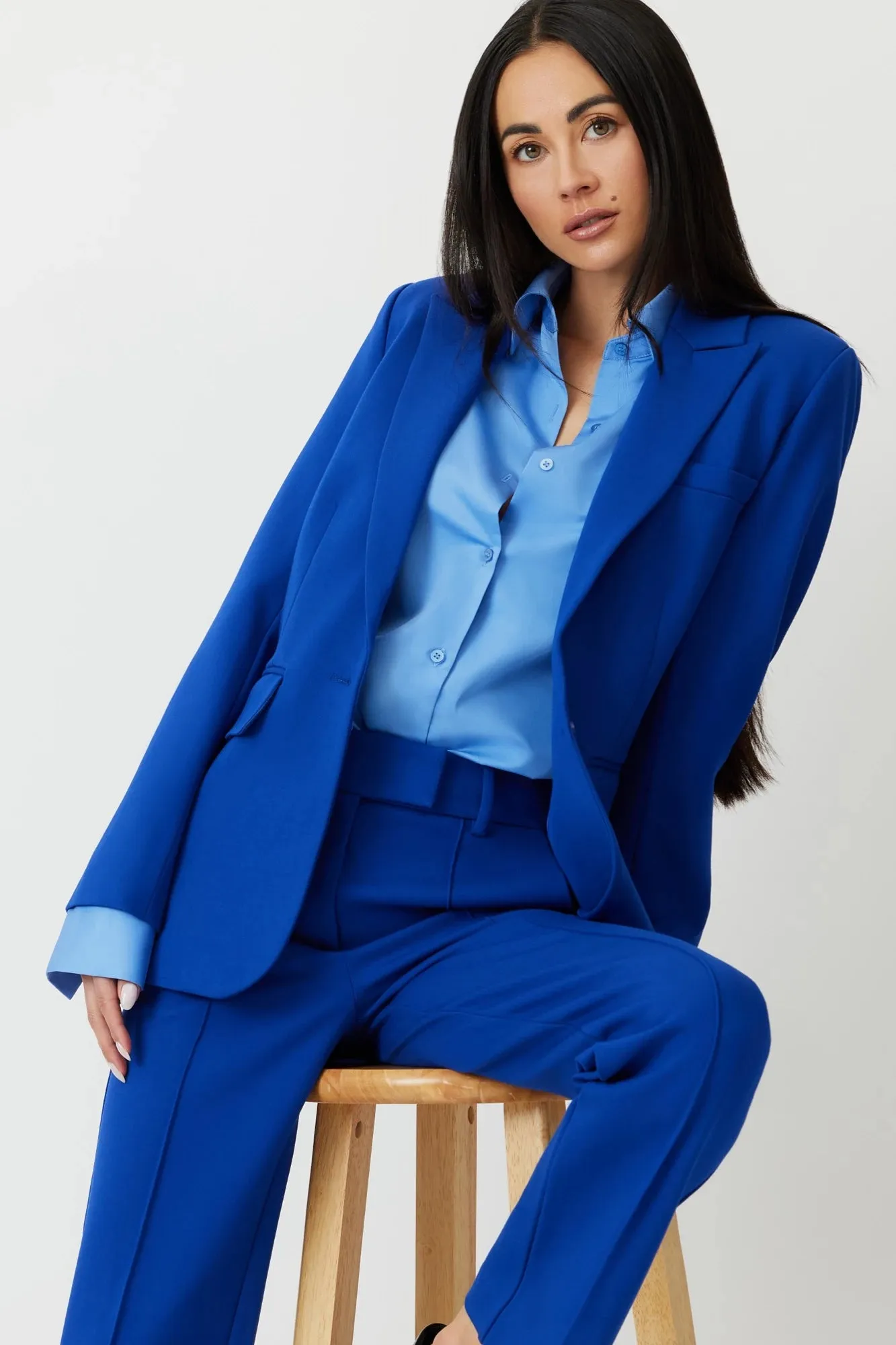 Lapis Prescott Ponte Blazer - Elegant Sustainable Fashion