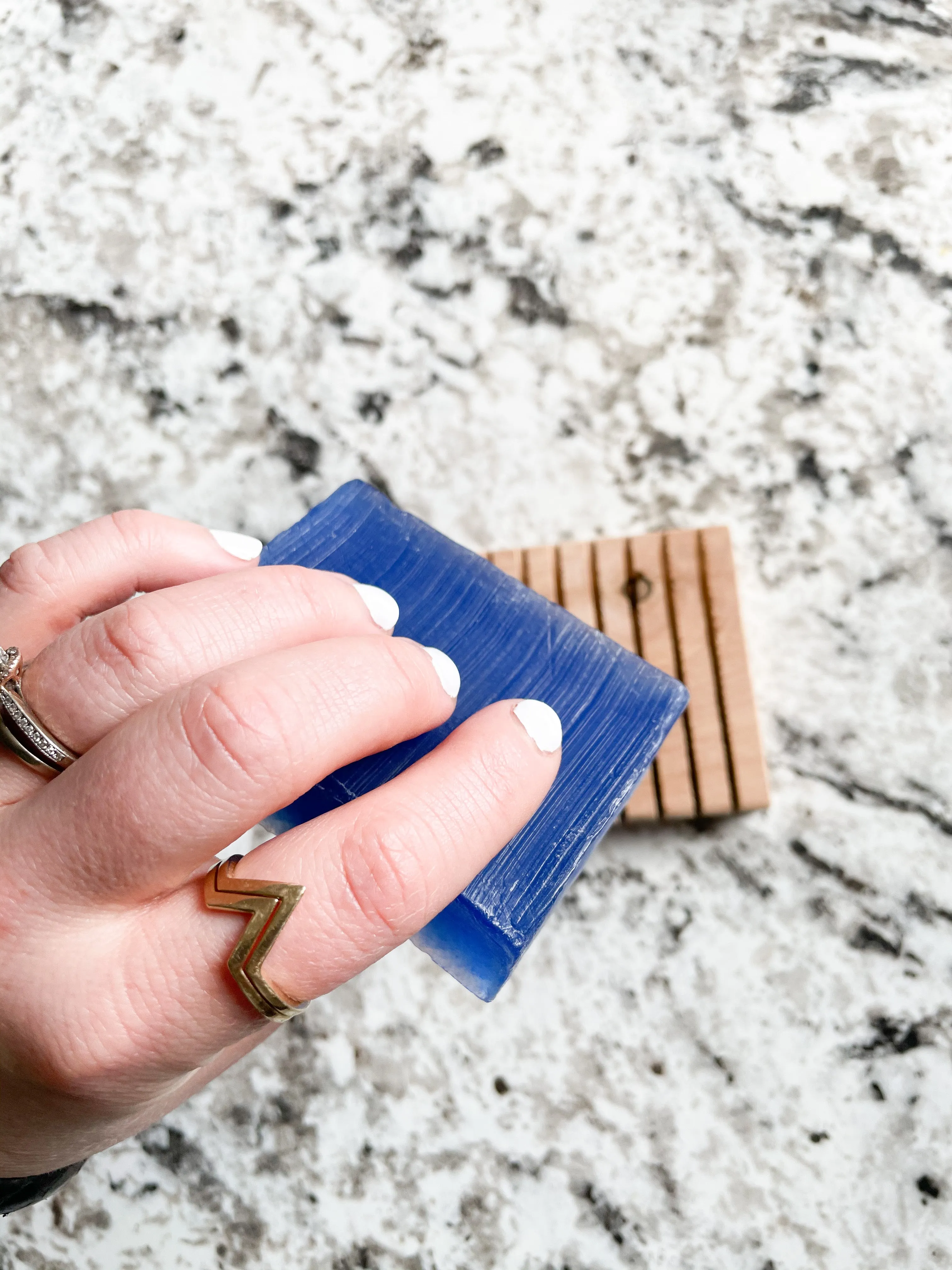 Lavender Blue Glycerin Pure Plant-Based Soap - Zero Waste   Biodegradable