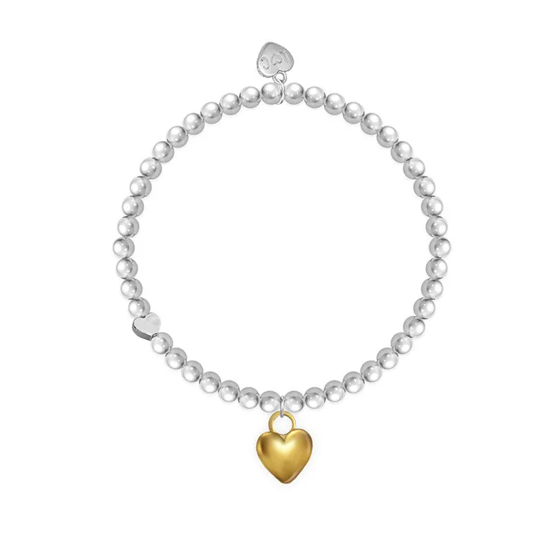 Life Charms - Have A Heart Of Gold Plated Bracelet