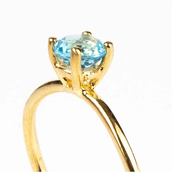 Light Blue Topaz Ring