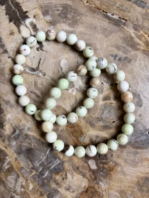 Lime Chrysoprase | Crystal Beaded Bracelet