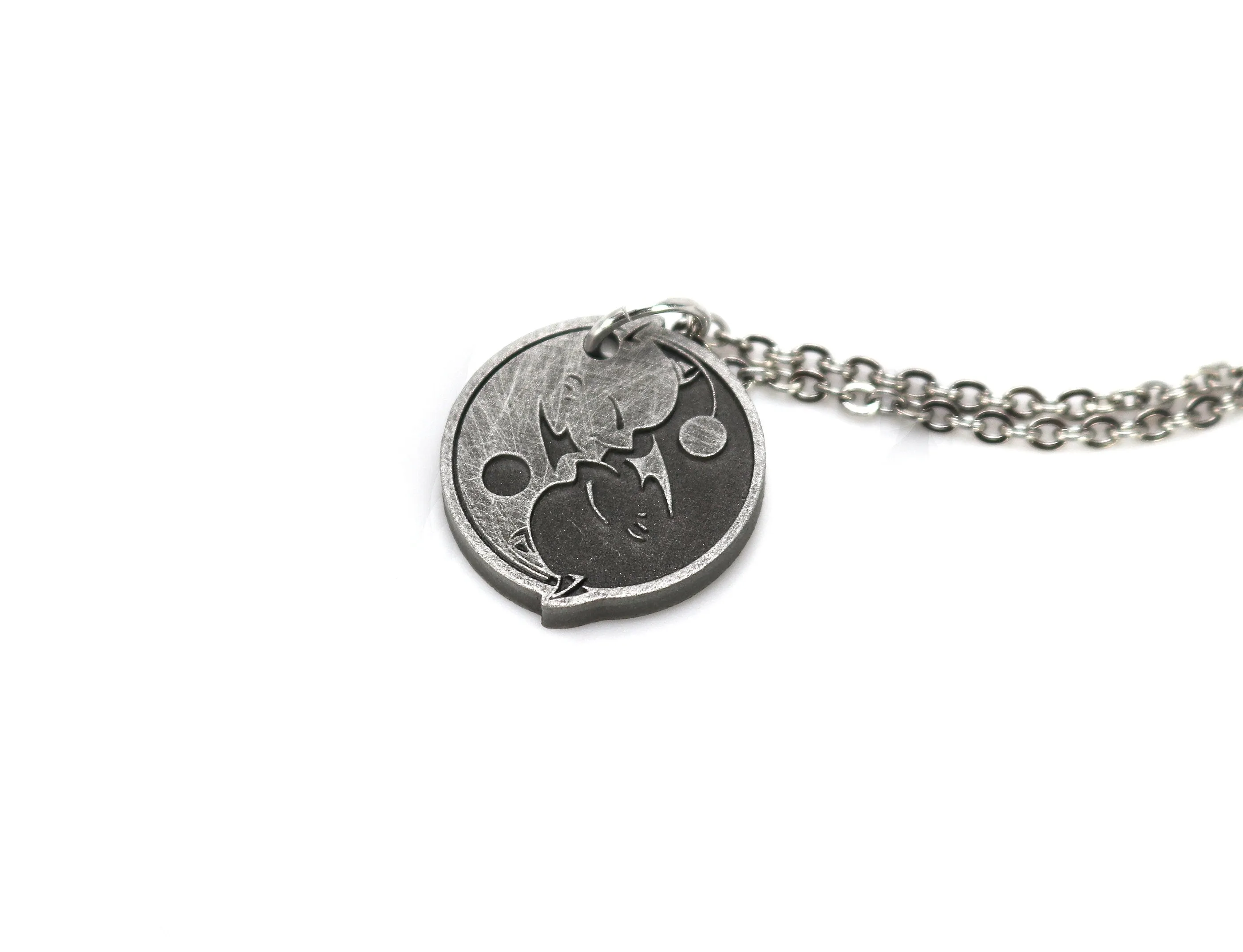 Moogle Yin & Yang locket Necklace - Final Fantasy